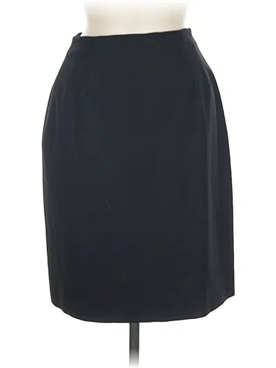 Pre-owned Ann Taylor Wool Skirt In Black