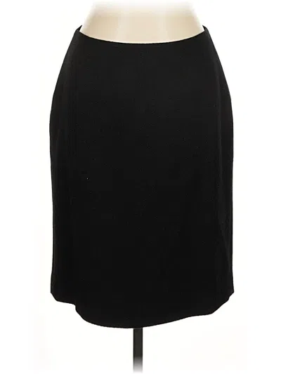 Pre-owned Ann Taylor Wool Skirt In Black