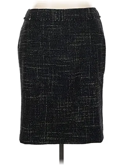 Pre-owned Ann Taylor Wool Skirt In Black