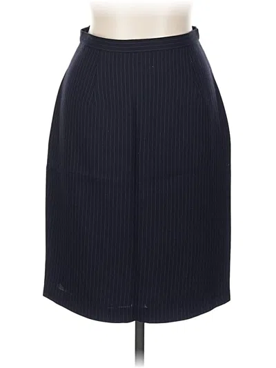 Pre-owned Ann Taylor Wool Skirt In Blue