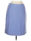 Ann Taylor Wool Skirt In Blue