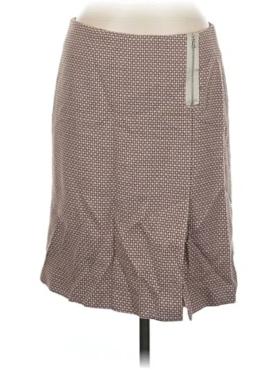 Pre-owned Ann Taylor Wool Skirt In Brown