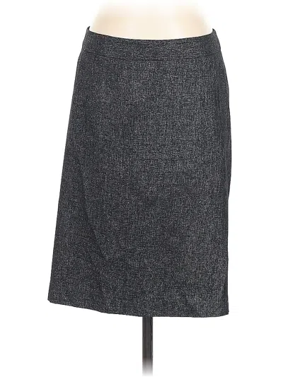 Pre-owned Ann Taylor Wool Skirt In Gray