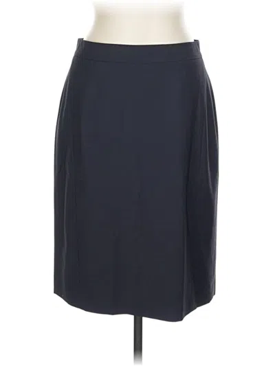 Pre-owned Ann Taylor Wool Skirt In Gray