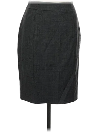 Ann Taylor Wool Skirt In Gray
