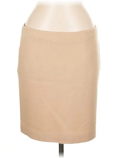 Pre-owned Ann Taylor Wool Skirt In Tan