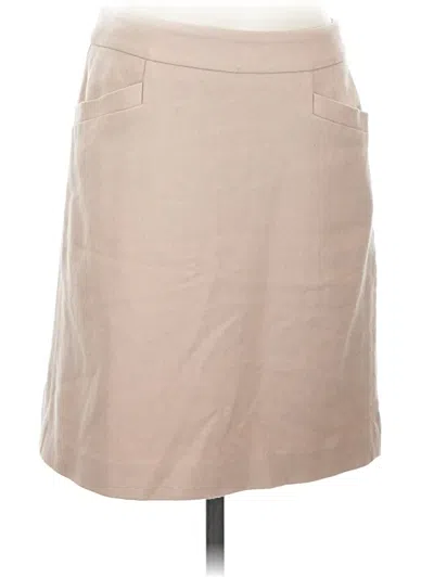 Pre-owned Ann Taylor Wool Skirt In Tan