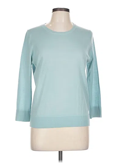 Pre-owned Ann Taylor Wool Sweater In Blue