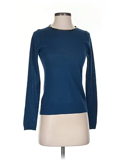 Pre-owned Ann Taylor Wool Sweater In Blue