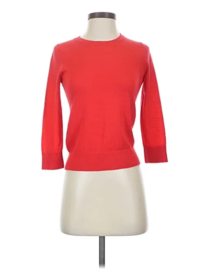 Pre-owned Ann Taylor Wool Sweater In Red