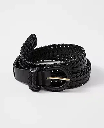 Ann Taylor Woven Belt In Black