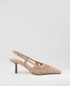 Ann Taylor Woven Nip Toe Slingback Pumps