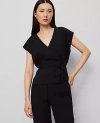 Ann Taylor Wrap Tie Waist Blouse