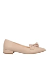 Anna Baiguera Woman Loafers Blush Size 9 Textile Fibers In Pink