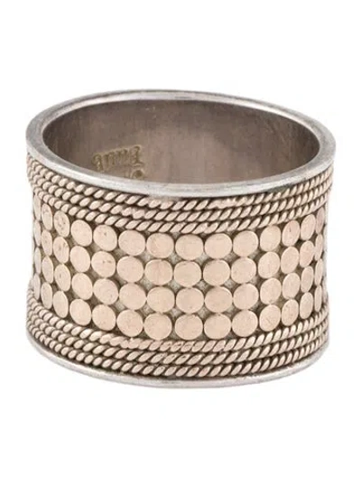 Pre-owned Anna Beck Band Ring In Multi