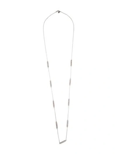 Pre-owned Anna Beck Bar Station Necklace, 36" In Multicolor