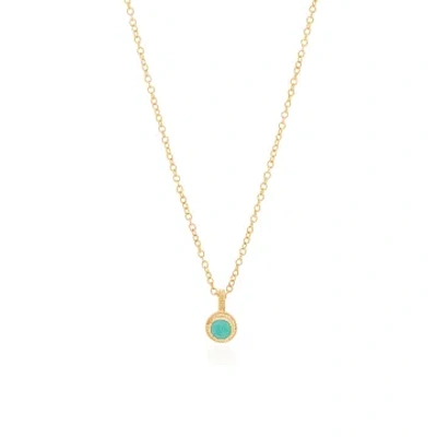 Anna Beck Circle Drop Necklace In Gold