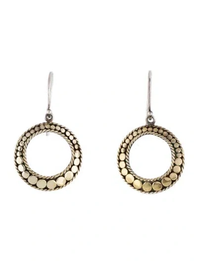 Pre-owned Anna Beck Classic Circle Drop Earrings In Multi