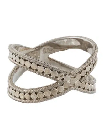 Pre-owned Anna Beck Classic Cross Ring In Multi