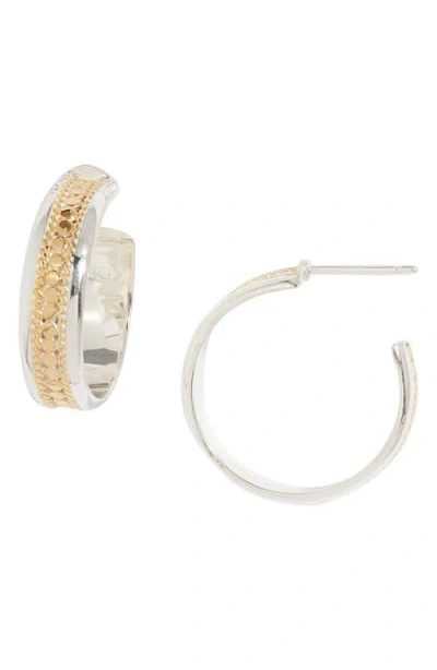 Anna Beck Classic Hoop Earrings In Two Tone