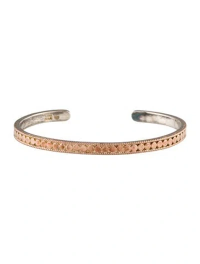 Pre-owned Anna Beck Classic Stacking Cuff, 6.5" In Multi
