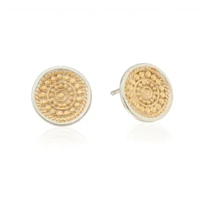 Anna Beck Contrast Dotted Stud Earrings In Metallic