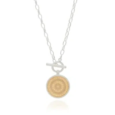 Anna Beck Dot Circle Toggle Necklace In Gold