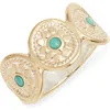 Anna Beck Flora Multidisc Ring In Gold