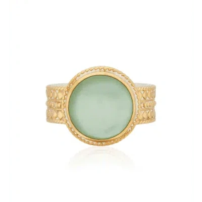 Anna Beck Green Quartz Cocktail Ring In Gold