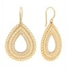 ANNA BECK LARGE SCALLOPED OPEN DROP EARRINGS