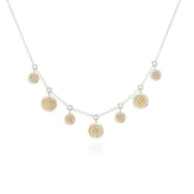Anna Beck Mini Disc Charm Necklace In Gold