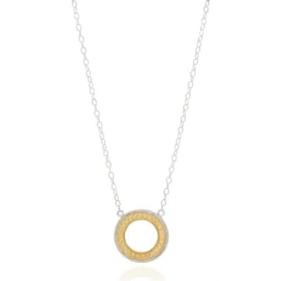 Anna Beck Open Circle Necklace In Metallic