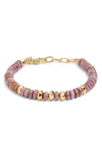Anna Beck Phosphosiderite Beaded Bracelet In Gold