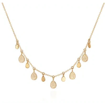 Anna Beck ** Right Image? Teardrop Charm Collar Necklace In Gold