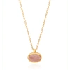 ANNA BECK SMALL PINK OPAL PENDANT NECKLACE