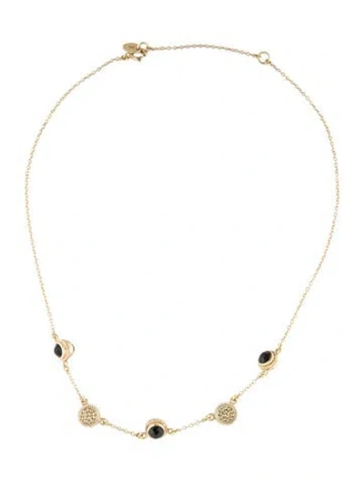 Pre-owned Anna Beck Station Necklace, 18.5" In Multi