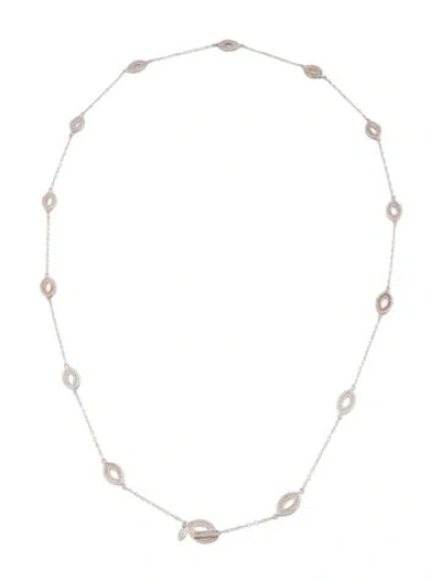 Pre-owned Anna Beck Station Necklace, 36.5" In Multi