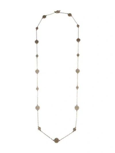 Pre-owned Anna Beck Station Necklace, 38" In Multicolor