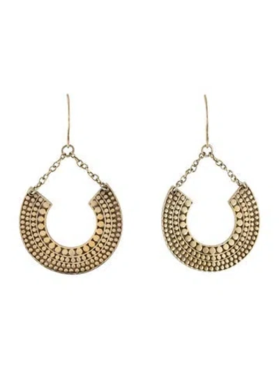 Pre-owned Anna Beck Two-tone Drop Earrings In Multicolor