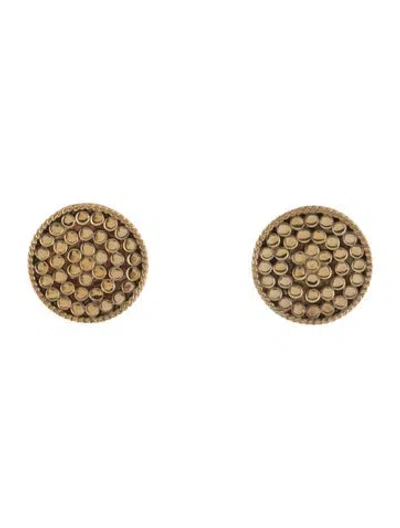 Pre-owned Anna Beck Two-tone Stud Earrings In Multi