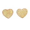 Anna Beck Women's Heart Earrings In Gold In Gold