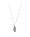 Anna Beck Women's Large Owl Necklace In Silver In Multi