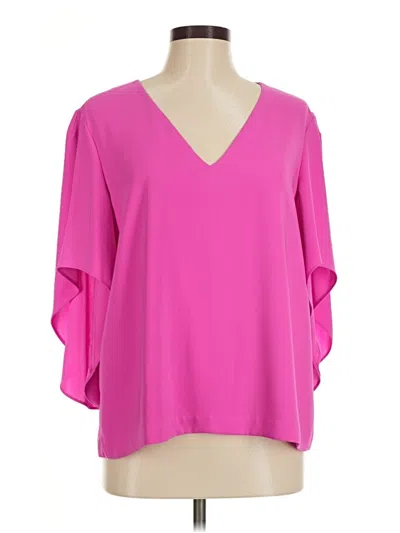 Pre-owned Anna Cate 3/4 Sleeve Blouse In Pink