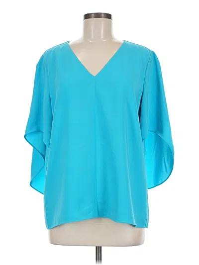 Pre-owned Anna Cate 3/4 Sleeve Blouse In Teal