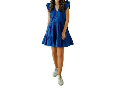 Anna Cate Aimee Mini Dress In Royal Blue