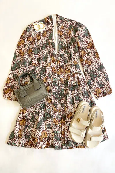 Anna Cate Alex Dress In Fall Ombre