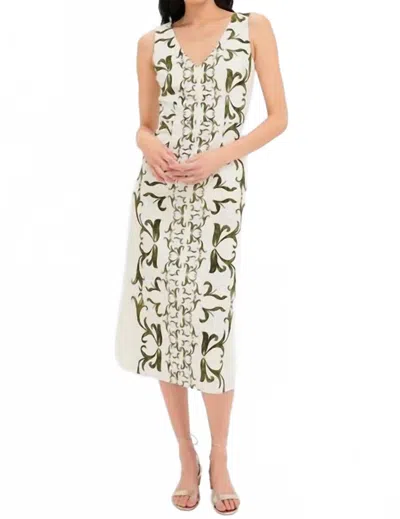 Anna Cate Asher Dress In Light Blue Fish In Neutral
