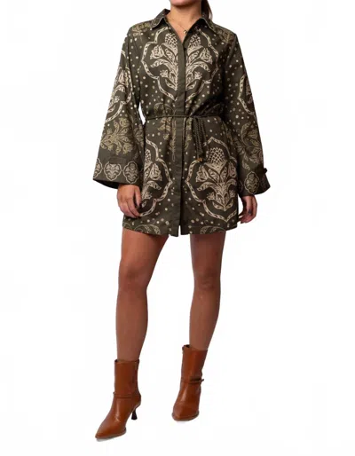 Anna Cate Avery Mini Dress In Hunter In Multi