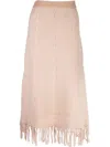 Anna Cate Blaise Skirt In Ivory In Multi