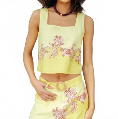 Anna Cate Blake Top In Yellow